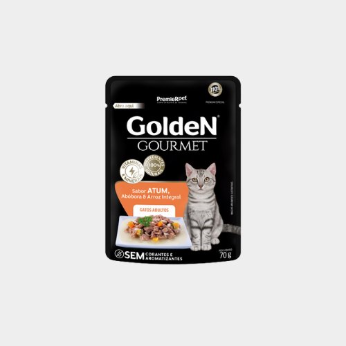 Sachê Golden Gourmet gatos - atum - 70 grs