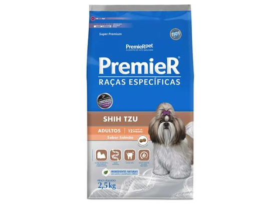 Premier Raças Específicas - Shih-Tzu Adultos - Salmão - 2,5 kg