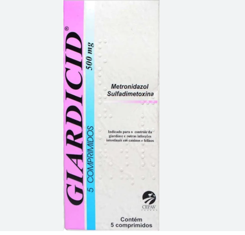 Giardicid 500 mg - 5 comprimidos